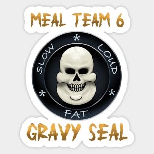 front & back gravy seal Sticker